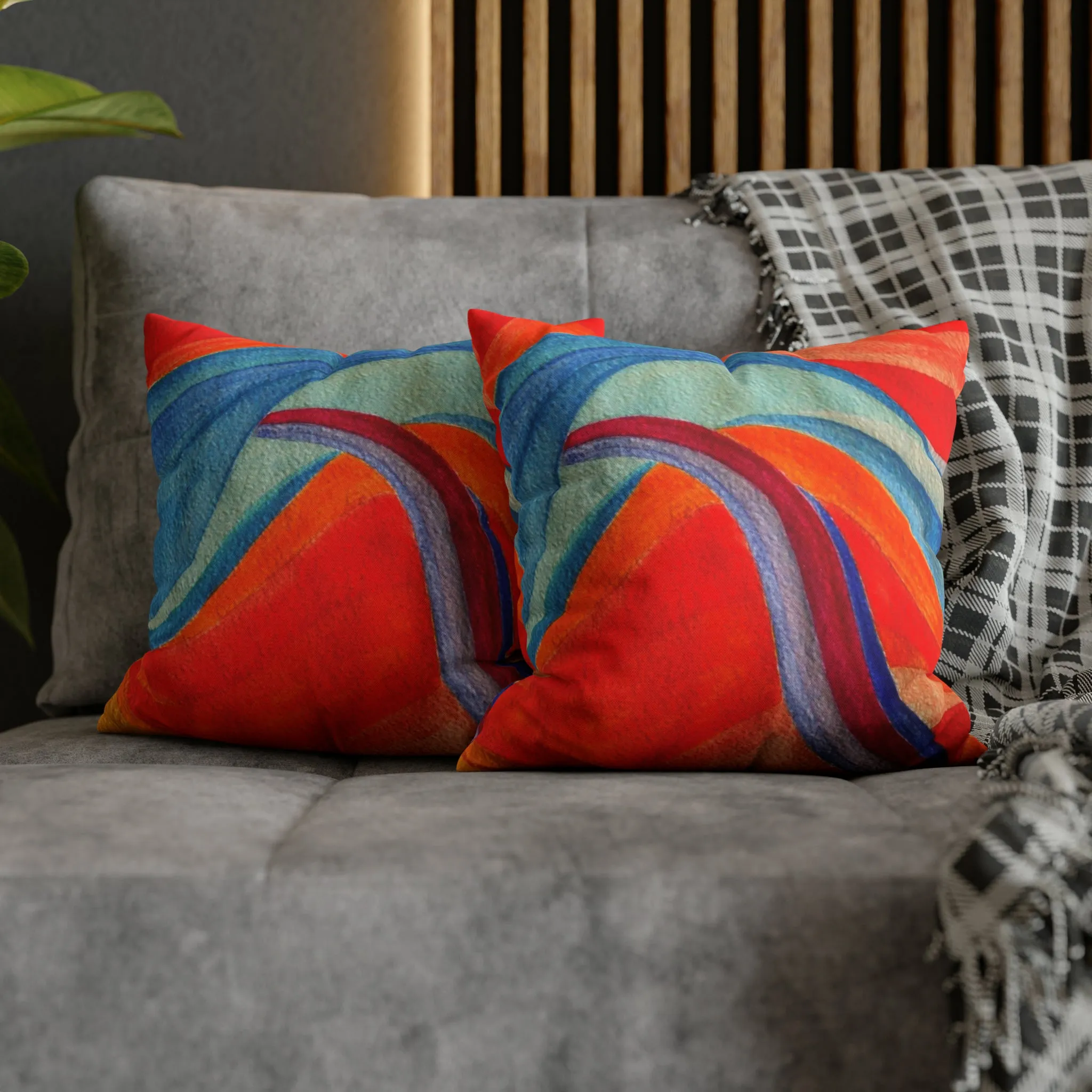 Spun Polyester Square Pillow Case