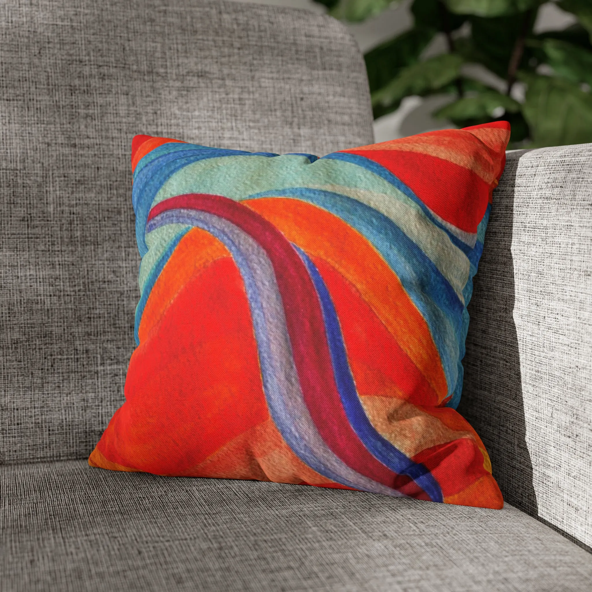 Spun Polyester Square Pillow Case
