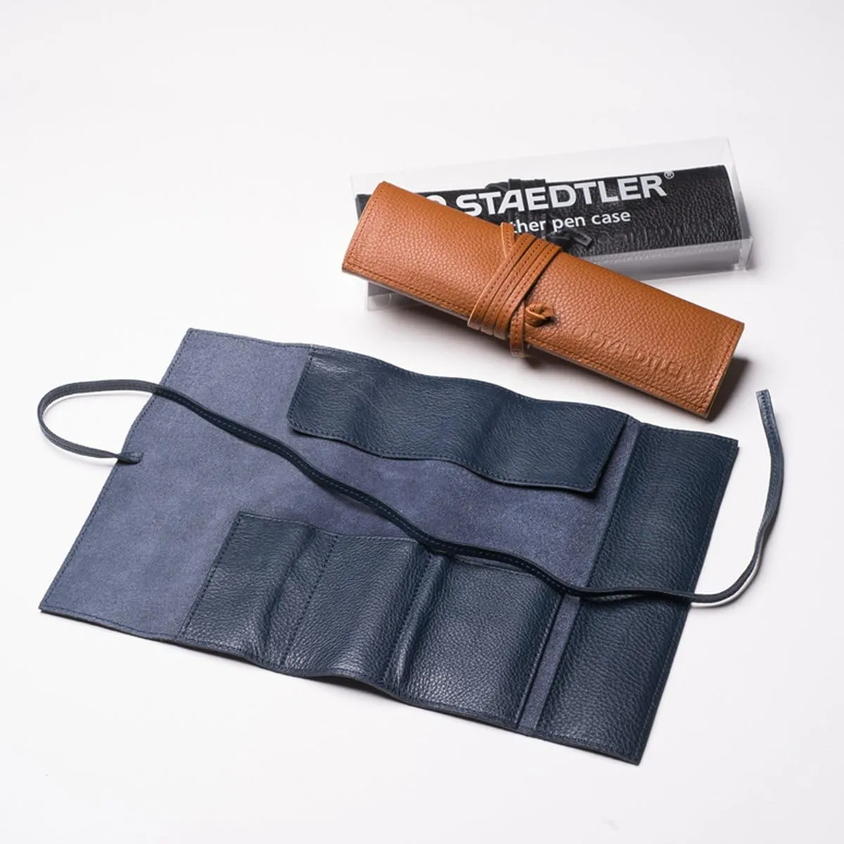 Staedtler Pencil Case Leather Pencil Case Navy 900LC-NA