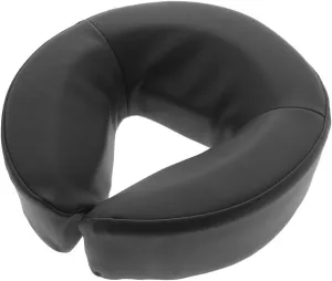 Standard Memory Foam Face Cradle Cushion - Universal Head Cushion for Massage Therapy with Velcro (Black)