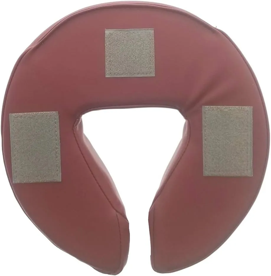 Standard Memory Foam Face Cradle Cushion - Universal Head Cushion for Massage Therapy with Velcro (Burgundy)