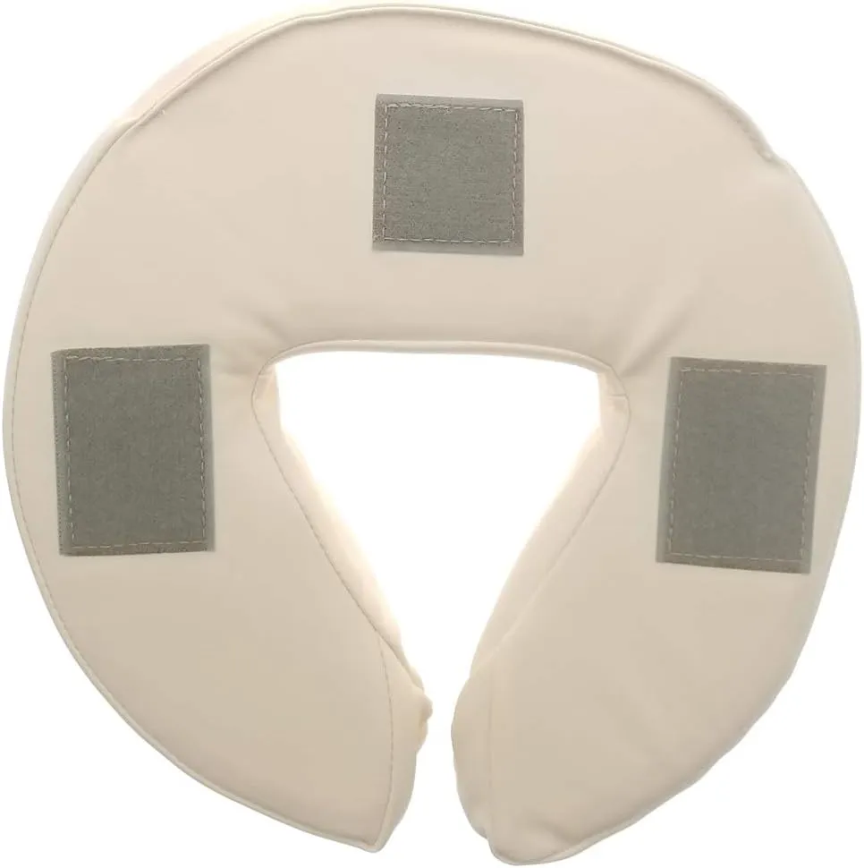 Standard Memory Foam Face Cradle Cushion - Universal Head Cushion for Massage Therapy with Velcro (Burgundy)