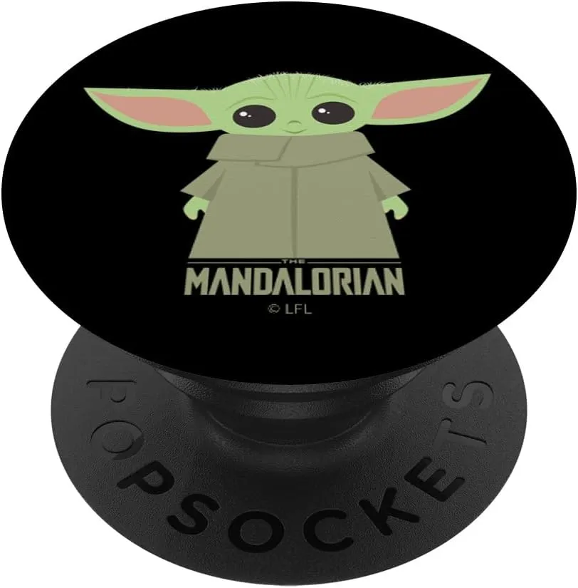 Star Wars The Mandalorian The Child Simple Stance Portrait PopSockets Standard PopGrip