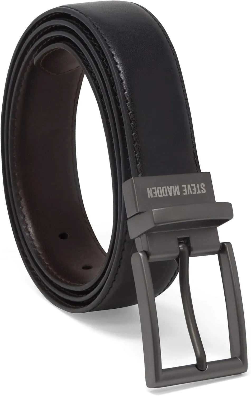 Steve Madden Men's Dress Casual Every Day Leather Belt