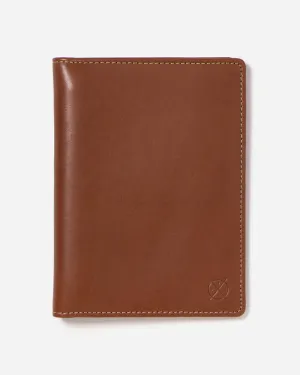 Stitch & Hide Leather Atlas Passport Holder Travel Wallet - CLASSIC COLLECTION - Maple Brown