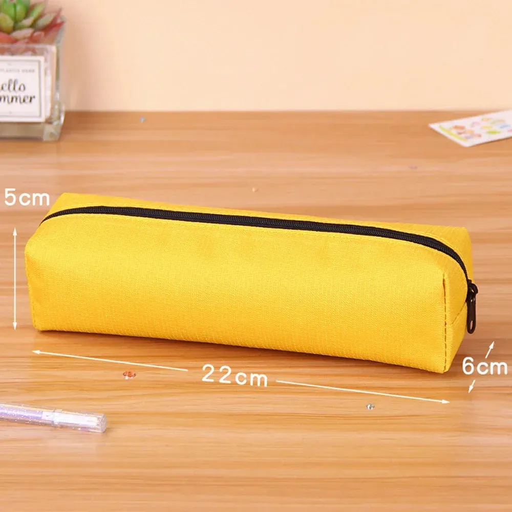 Stylish & Durable Solid Color Pencil Case