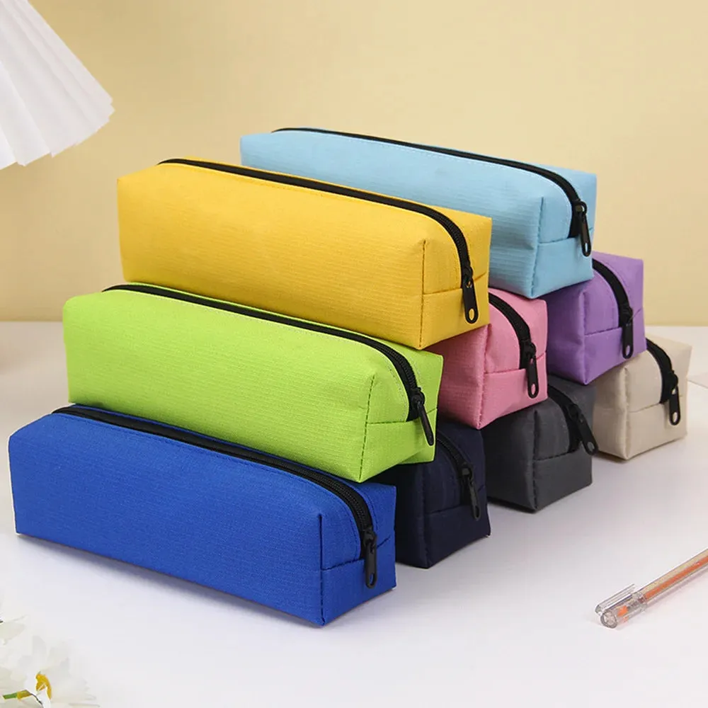 Stylish & Durable Solid Color Pencil Case