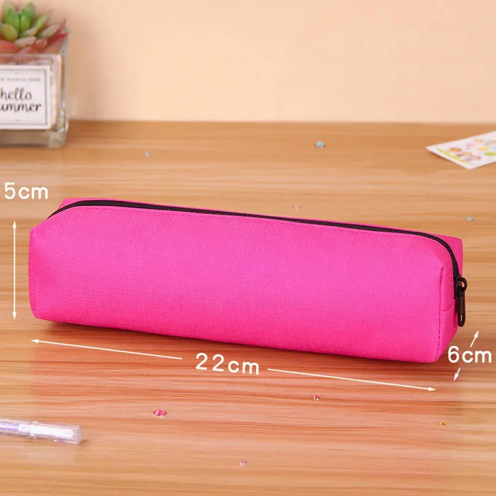 Stylish & Durable Solid Color Pencil Case