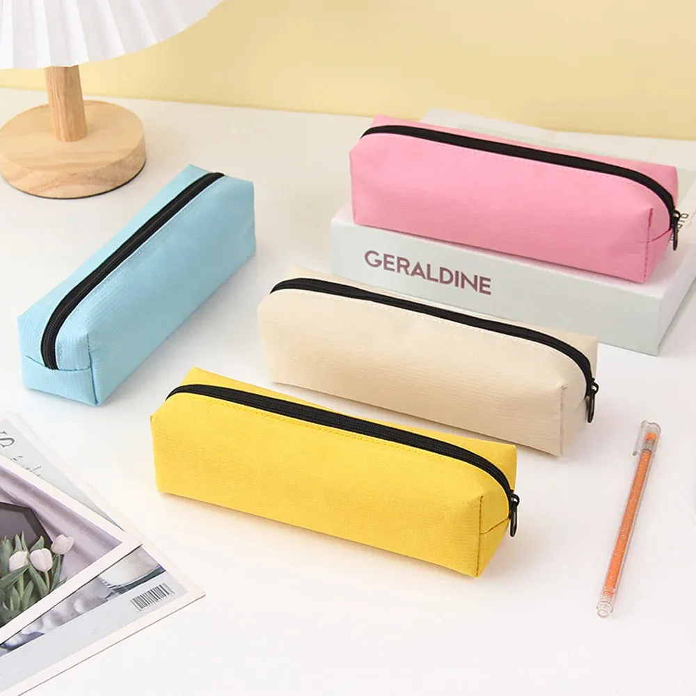 Stylish & Durable Solid Color Pencil Case