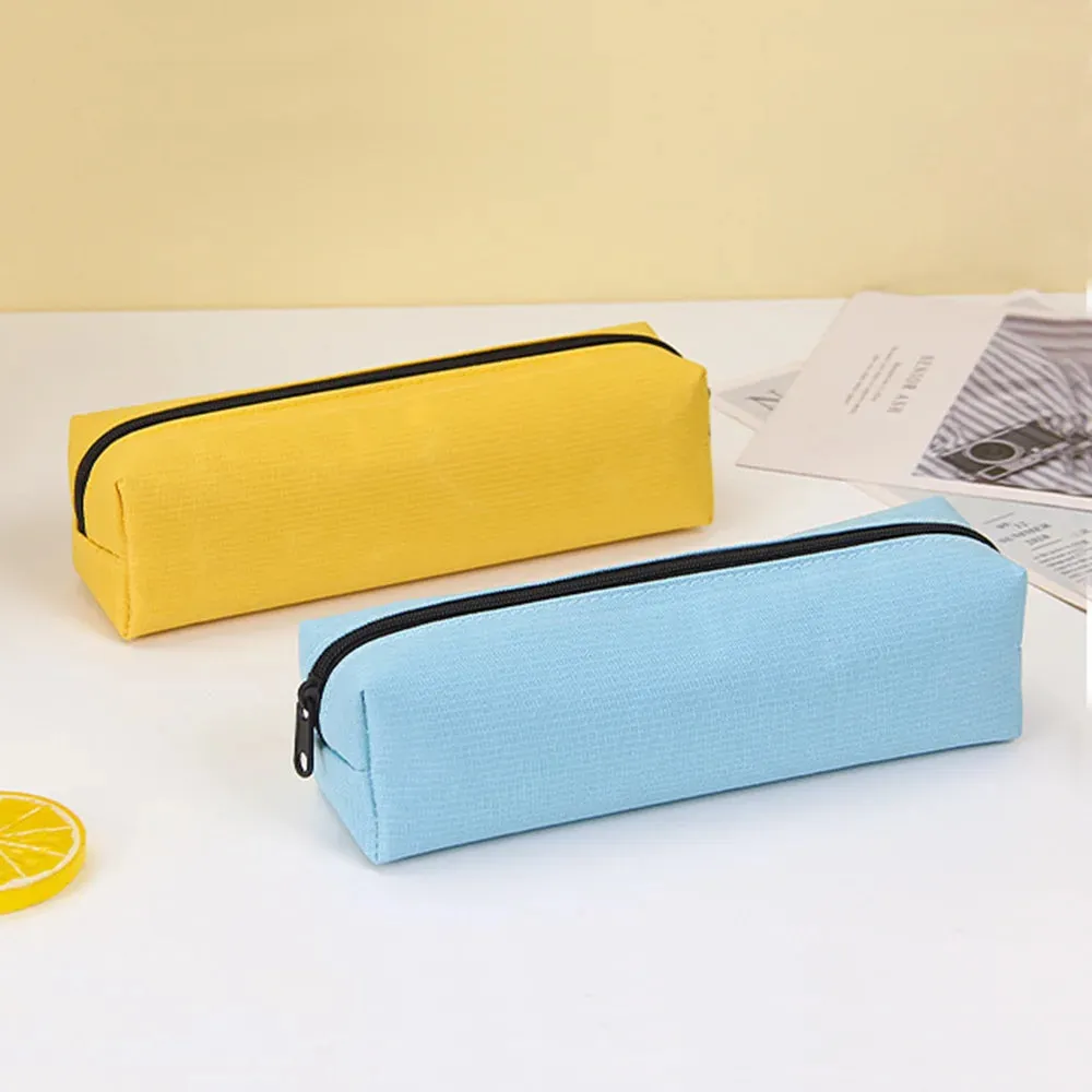 Stylish & Durable Solid Color Pencil Case