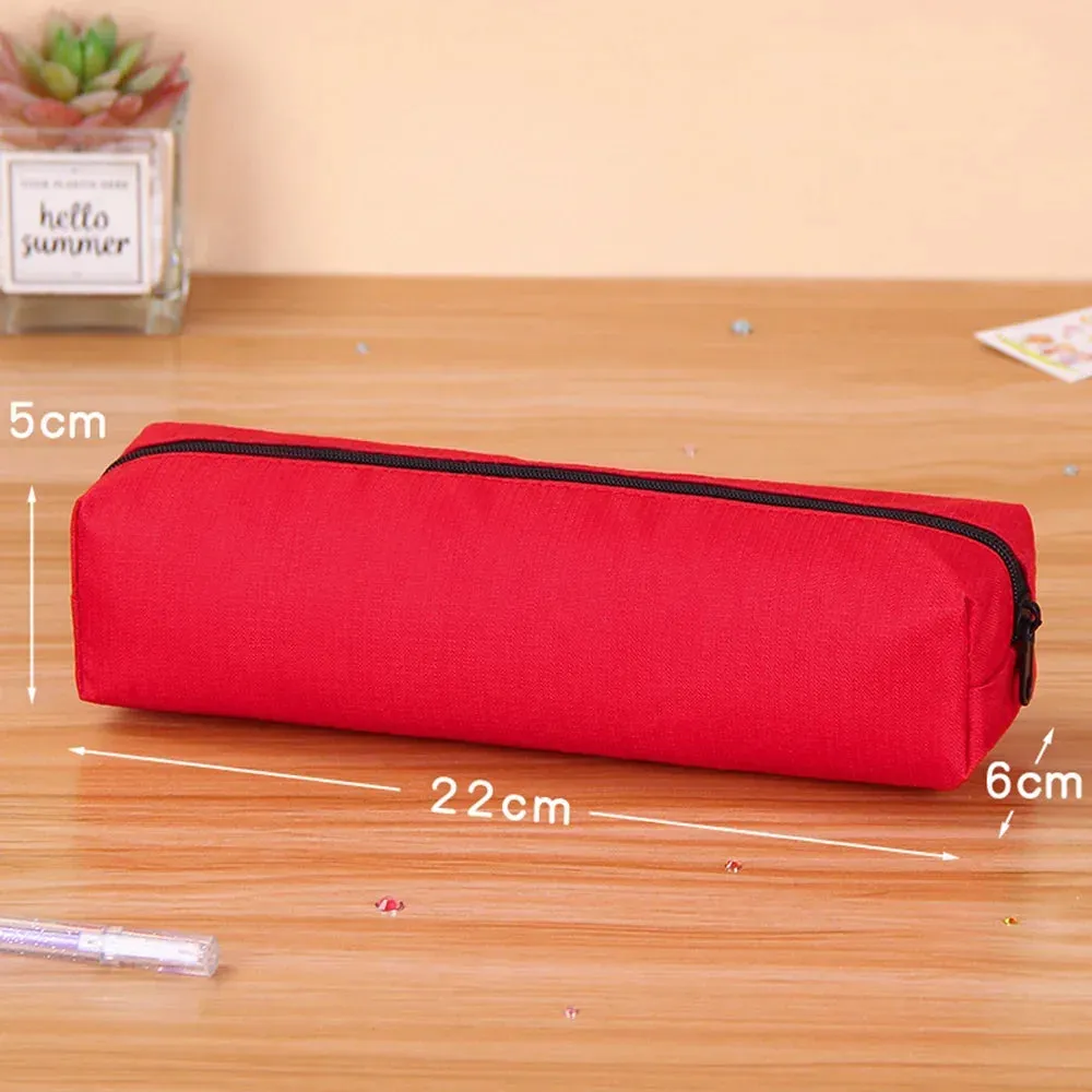 Stylish & Durable Solid Color Pencil Case