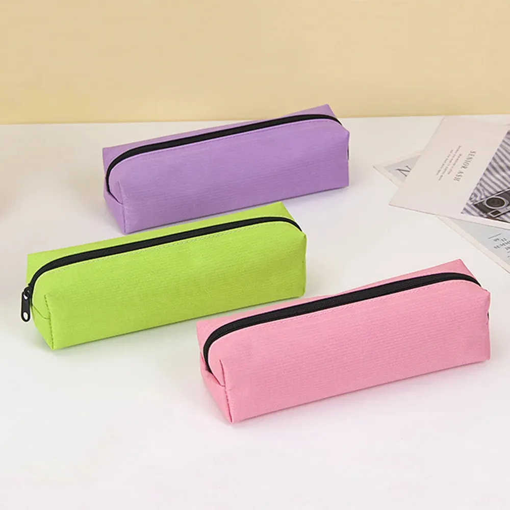 Stylish & Durable Solid Color Pencil Case