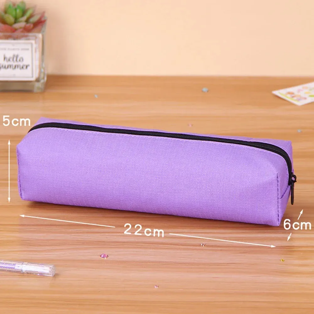 Stylish & Durable Solid Color Pencil Case