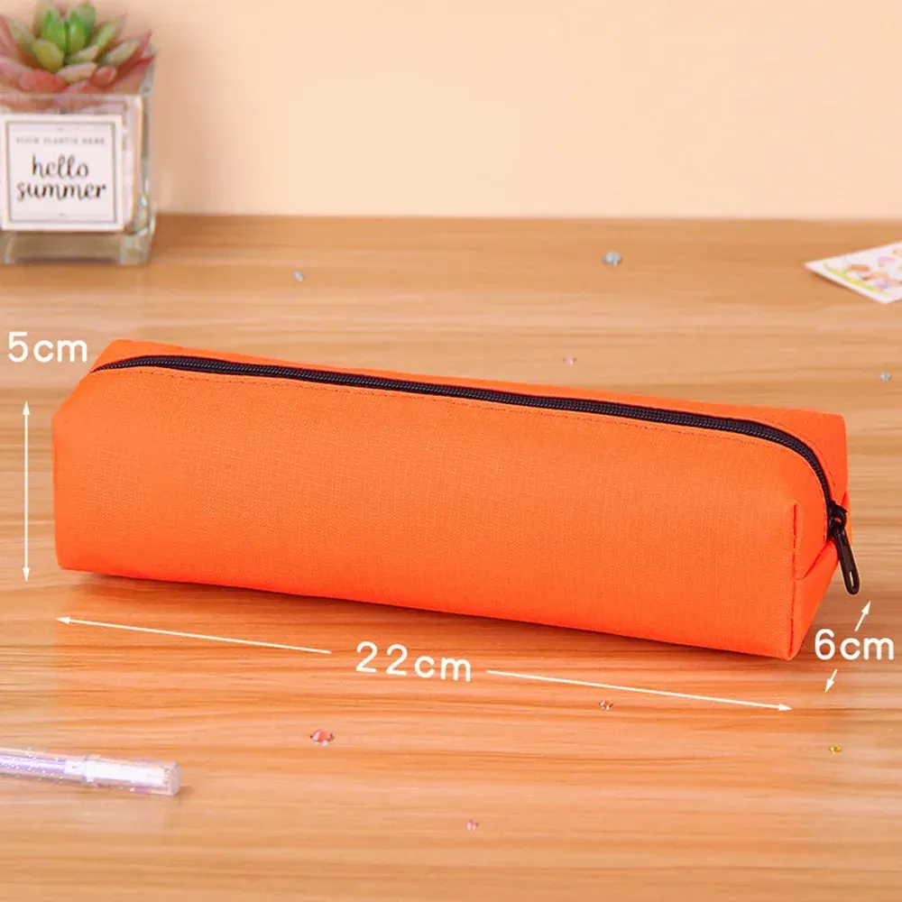Stylish & Durable Solid Color Pencil Case