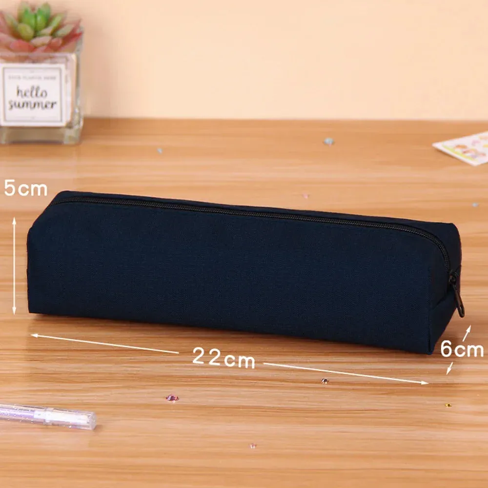 Stylish & Durable Solid Color Pencil Case