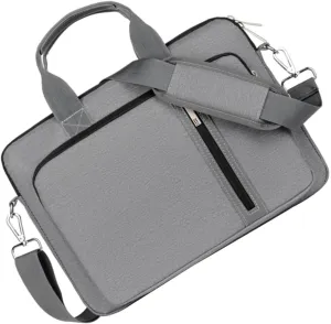 Stylish Laptop Sling Bag Crossbody Messenger Case Shockproof Layer Zippers Detachable Shoulder Buckle for Daily Use