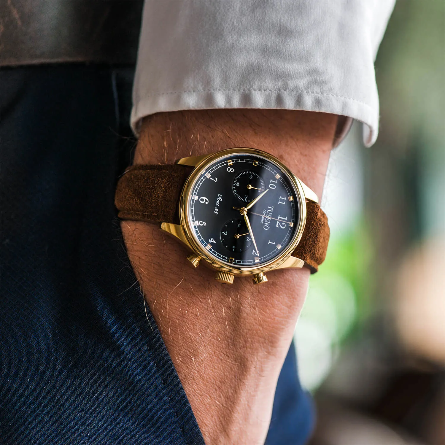 SUEDE STRAP – BROWN
