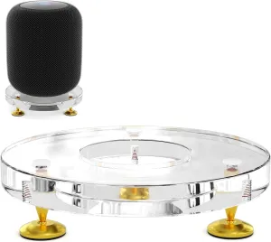 Suitable for Homepod Stand 1st Gen & 2nd Gen Speaker,Acrylic Table Stand Speaker Mount for Apple Homepod Speaker Sound from Shock-Absorbing Foot Pads