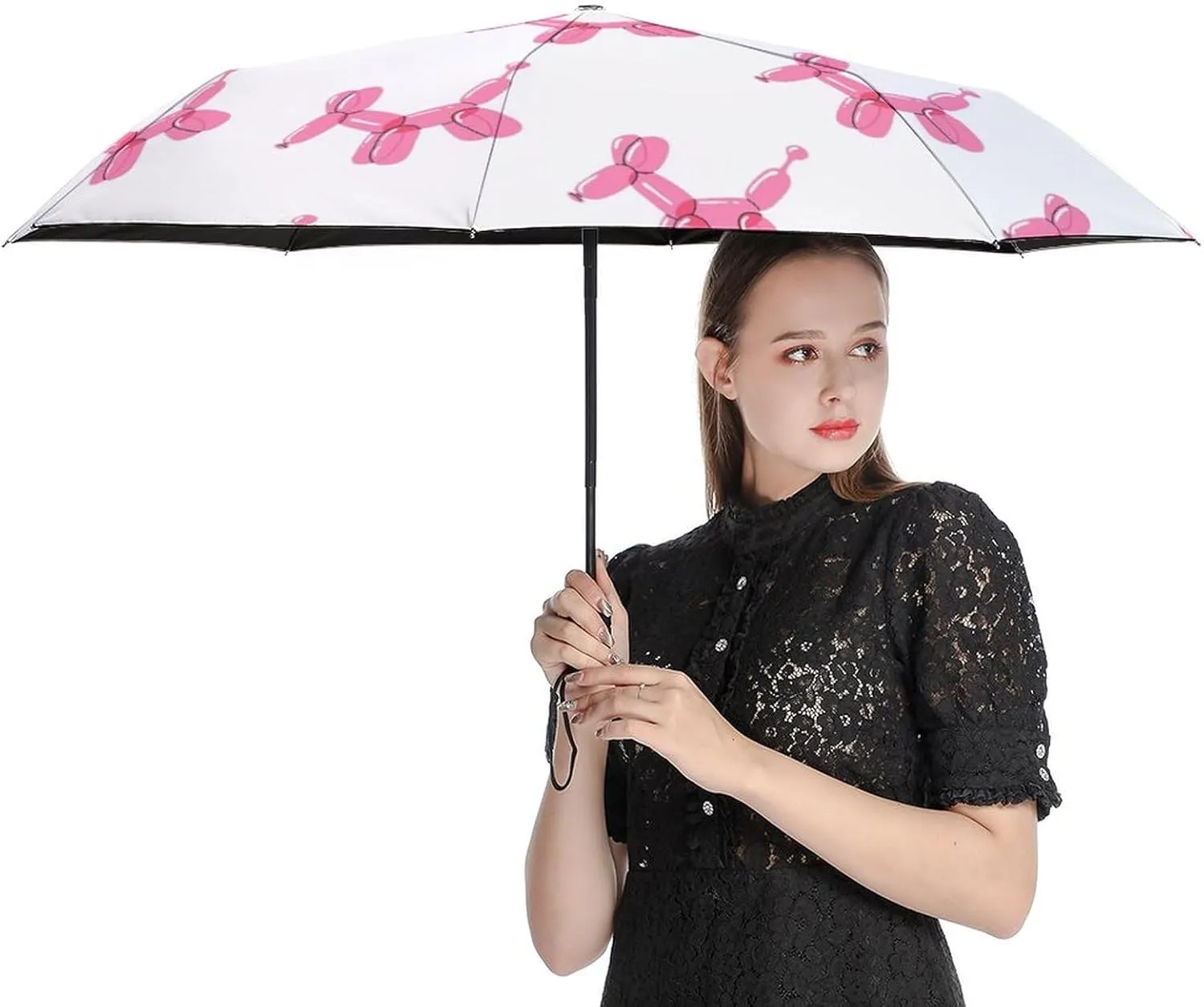 Summer Anchors Lifebuoys Compact Travel Umbrella, Windproof Waterproof Stick Umbrella Protection Umbrellas