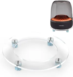 SUNMON Harman Kardon Aura Studio 4 Desktop Speaker Stand - Acrylic Glass Table Desk Stand Shockproof, Sound Amplification Compatible with Harman Kardon Aura Studio 3, Speaker Harman Kardon