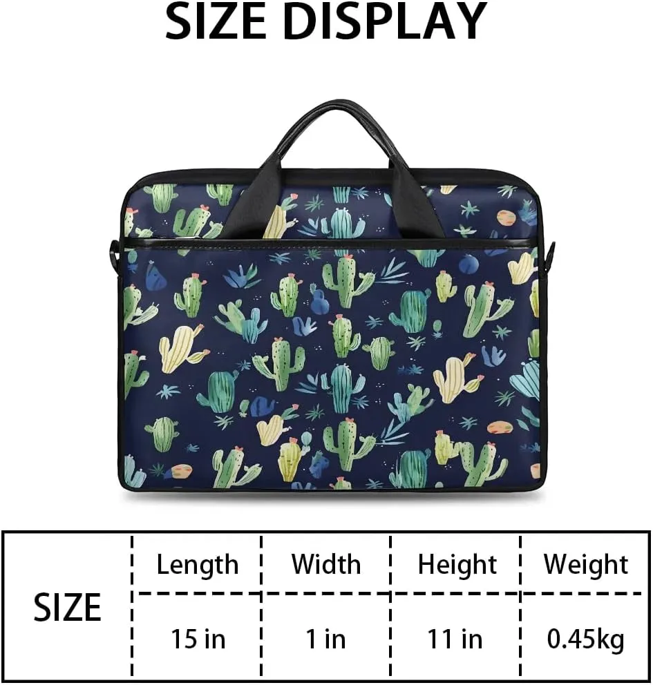 Sunshine Cactus Desert 15 Inch Laptop Bag Laptop Shoulder Bag Computer Cases for Laptops or Tablets