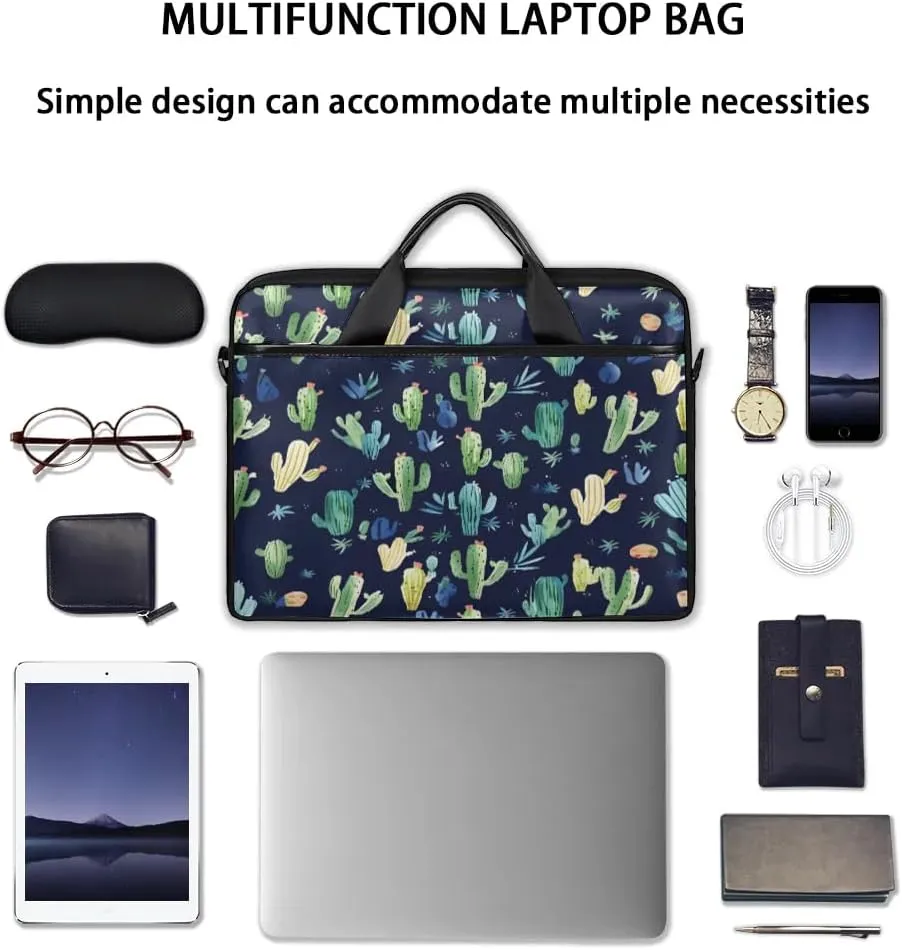Sunshine Cactus Desert 15 Inch Laptop Bag Laptop Shoulder Bag Computer Cases for Laptops or Tablets