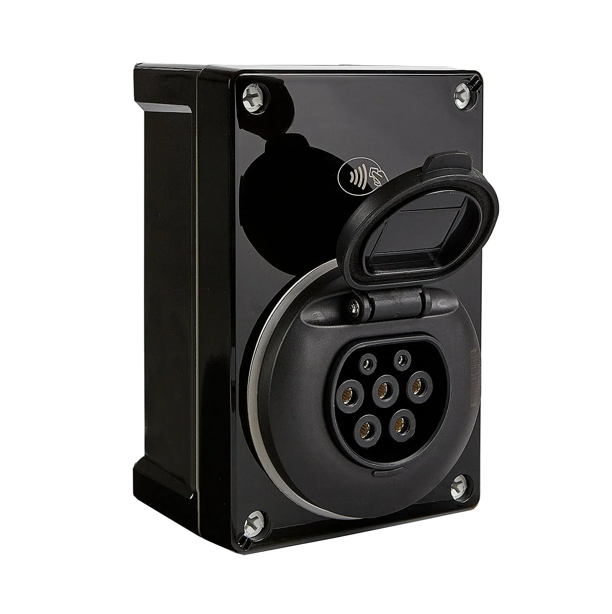 SyncEV Compact Car Charger 7.4kW Type 2 Socketed WiFi Only - Black