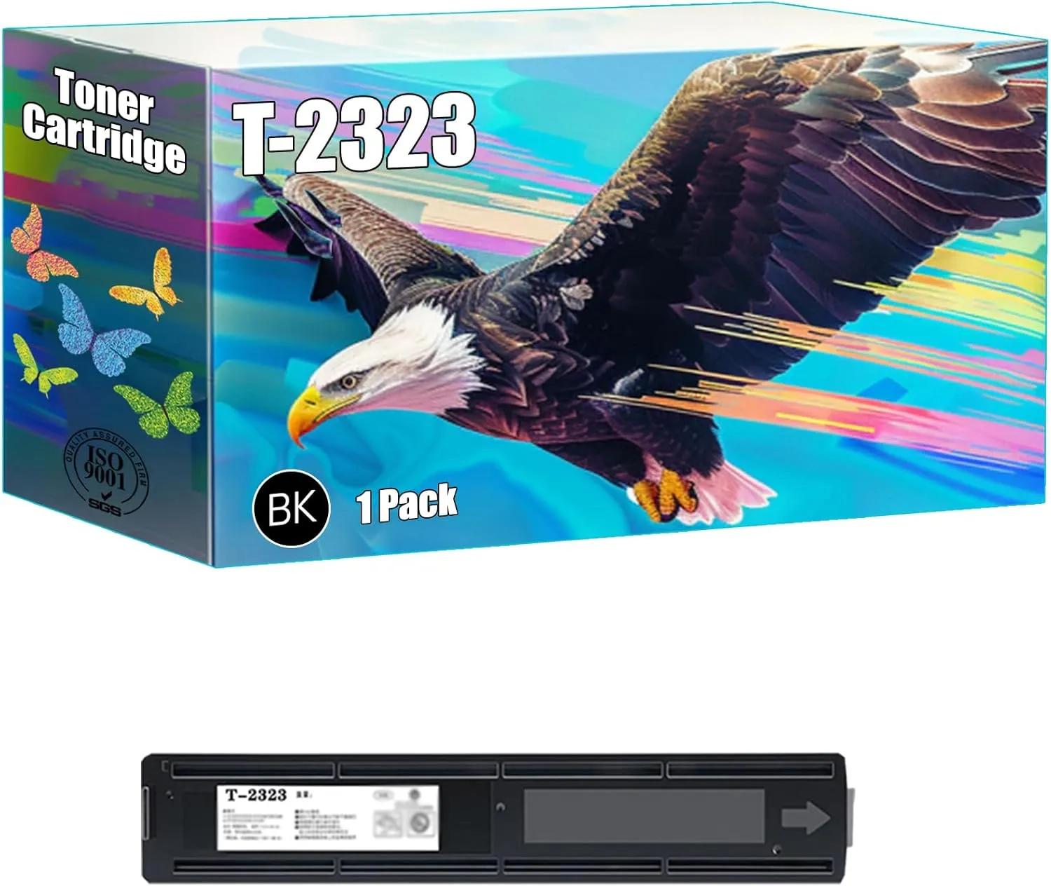 T-2323 T-2323U Toner Cartridge Compatible for Toshiba E-Studio 2822AM 2523A 2523AD 2323AM 2823MA 2829A Printers, High Yield 6000 Pages, Bright Colors Clear Printing (1 Pack Black)