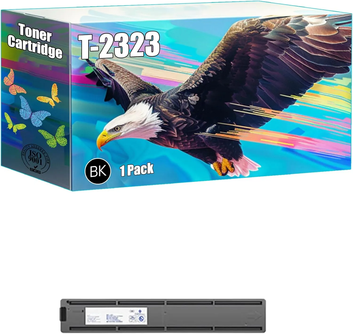 T-2323 Toner Cartridge Compatible for Toshiba e-Studio 2822AM 2523A 2523AD 2323AM 2823MA 2829A Printers, High Yield 6000 Pages, Bright Colors Clear Printing (1 Pack Black)