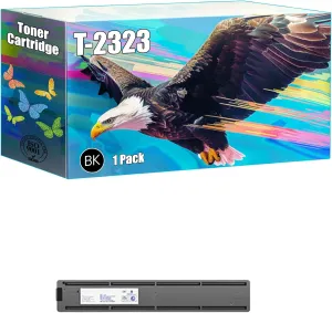 T-2323 Toner Cartridge Compatible for Toshiba e-Studio 2822AM 2523A 2523AD 2323AM 2823MA 2829A Printers, High Yield 6000 Pages, Bright Colors Clear Printing (1 Pack Black)