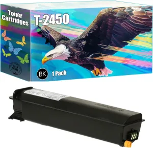 T-2450 Toner Cartridges Compatible for Toshiba E Studio 195 223 225 245 Printers, High Yield 6000 Pages, Bright Colors Clear Printing (1 Pack Black)