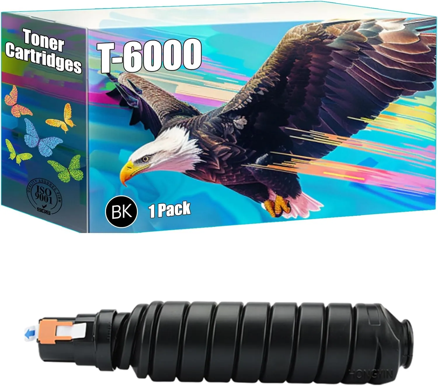 T-6000 Toner Cartridges Compatible for Toshiba E Studio 720 723 755 756 850 853 855 856 Printer, High Yield 63400 Pages, Bright Colors Clear Printing (1 Pack Black)