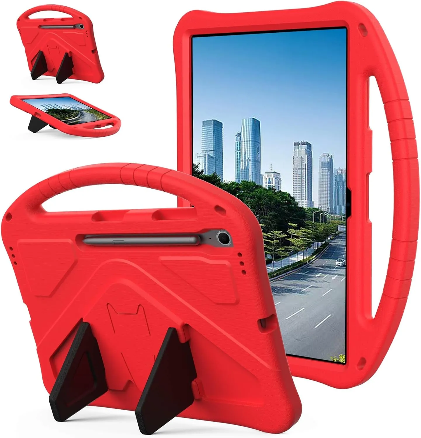 Tablet PC Bags Cases Sleeves Lightweight Shockproof Kids Friendly Cover Compatible with Samsung Galaxy Tab S10 FE Plus 13.1" SM-X620/X626B 2025,with Handle Stand Thickned Cornor Impact Protection Tabl