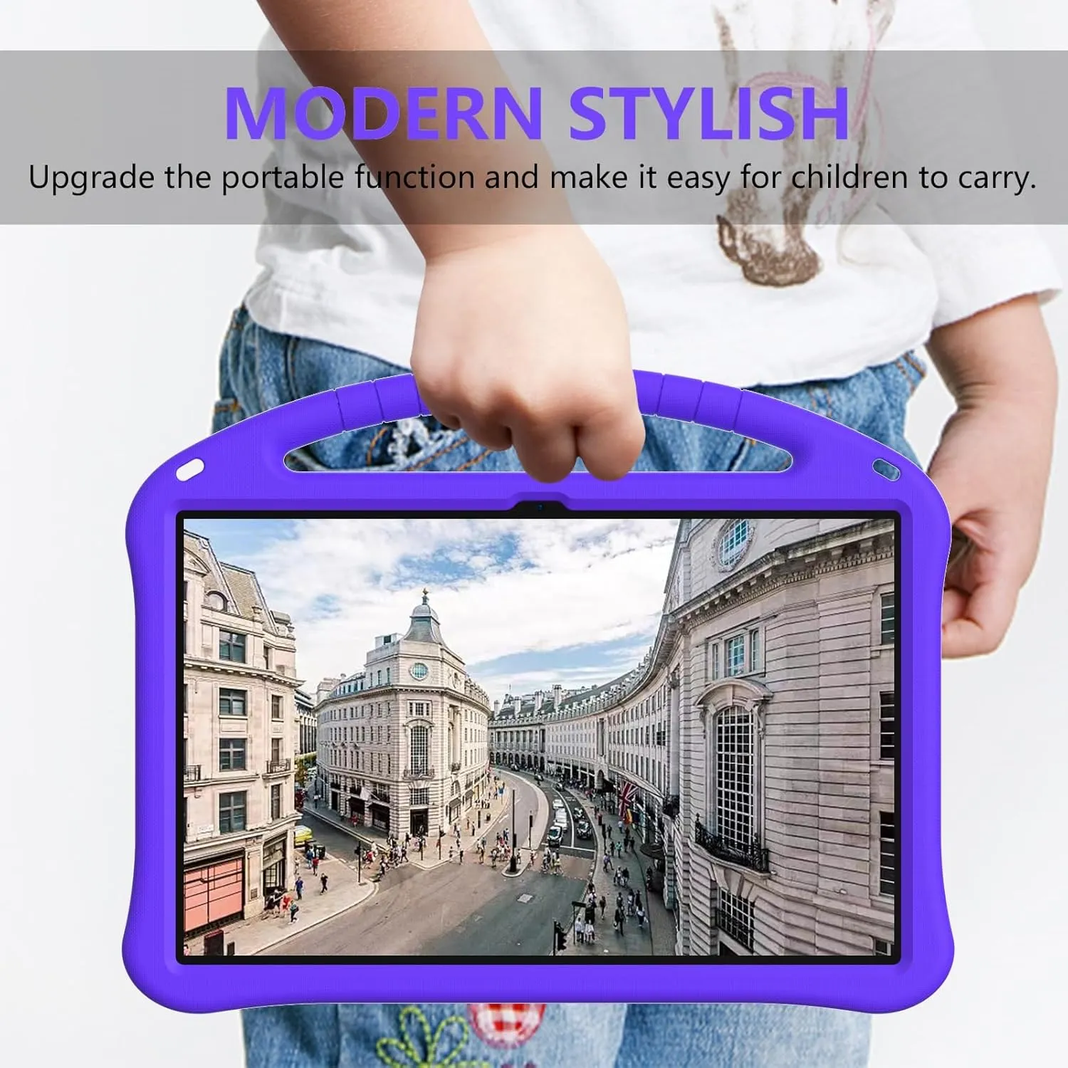 Tablet PC Bags Cases Sleeves Lightweight Shockproof Kids Friendly Cover Compatible with Samsung Galaxy Tab S10 Ultra 14.6 inch 2024 SM-X920,with Handle Stand Thickned Cornor Impact Protection Tablet C