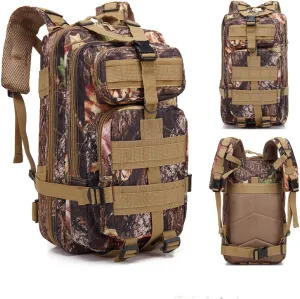 Tactical Backpack Outdoor 3p Camouflage Canvas Backpack Mountaineering Trekking Camping Backpack
