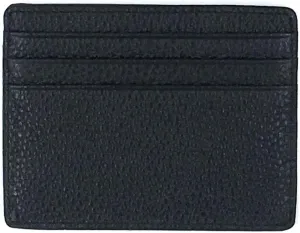 Tapp Collections RFID Protect Slim Minimalist Pocket Leather Wallet Card Holder - Black