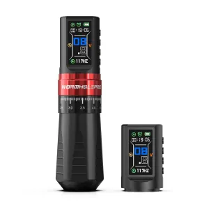 Tattoo Gun BOOTES Wireless Tattoo Machine Multi-function Tattoo Pen with Replacement Power Supply, Smart Display, Coreless Motor, 7 Strokes Length for Tattoo Artists CHKP13-A