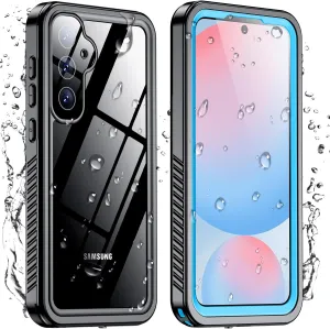 Temdan for Samsung Galaxy S24 FE Case Waterproof, [Military-Grade Drop Protection] [IP68 Underwater] Full Body Heavy Duty Rugged Shock-Proof Case for S24 FE 6.7''-Blue