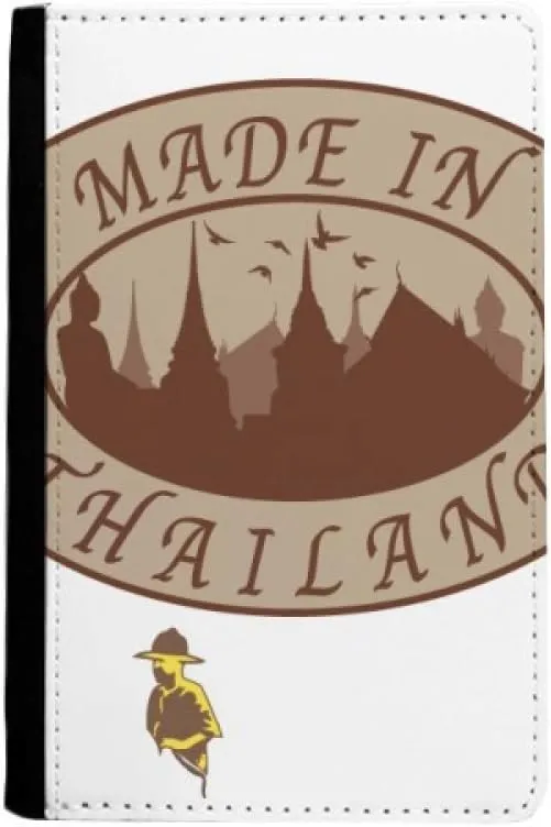 Thailand Made in Thailand Prosperous Village Passport Holder Notecase Burse Wallet Cover Card Purse