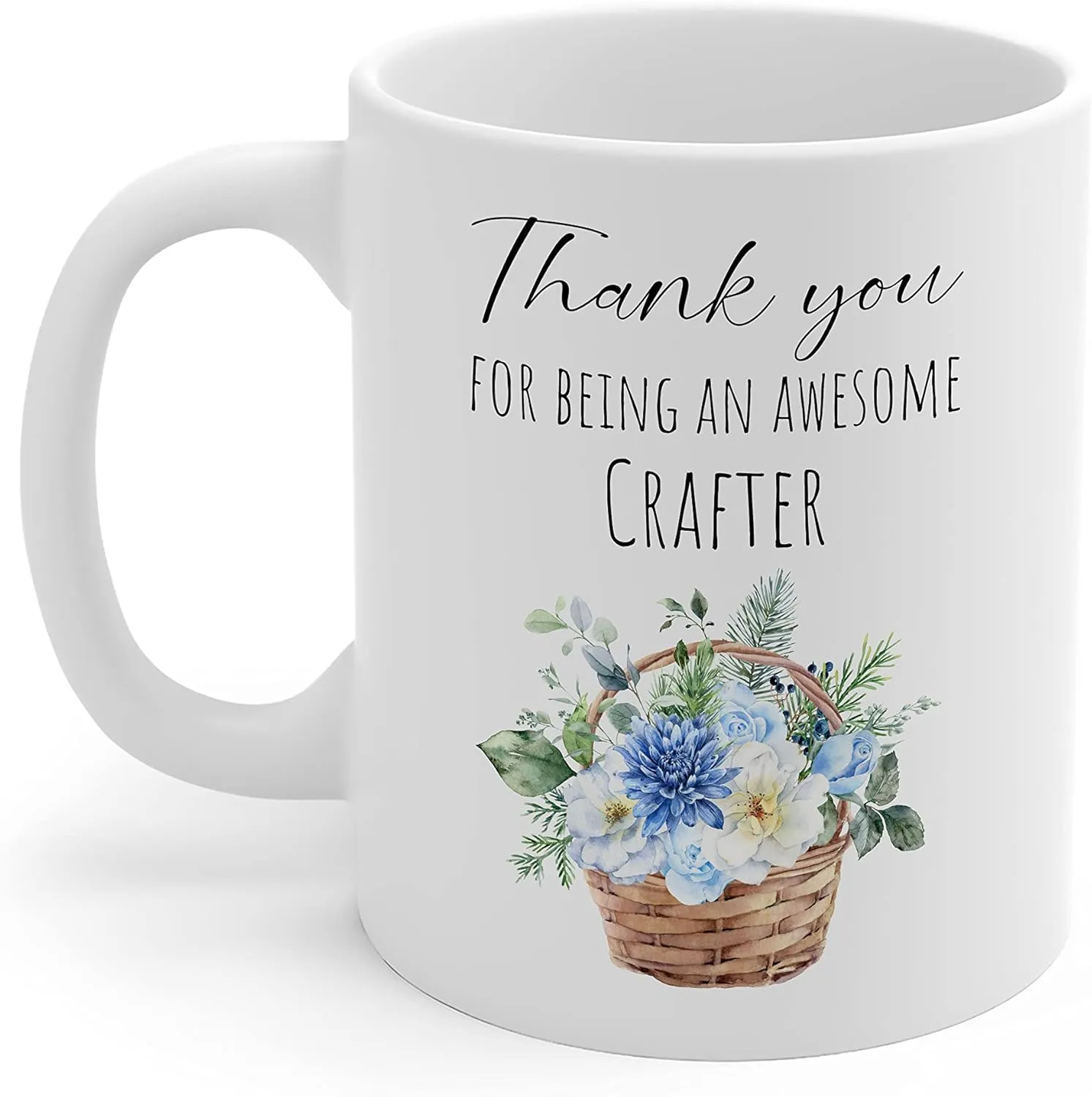 Thank You Gifts for Crafter Mug - Awesome Leather Jewelry Woodcrater Lenscrafter Manager - Birthday, Christmas Present Men Women - Coffee Cup 11oz