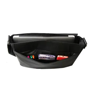 THE METROPOLITAN COATED LEATHER CANVAS MESSENGER