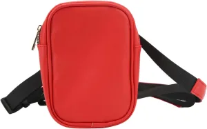 Thigh Harness Leg Bag Fanny Pack for Women, Leather Crossbody Bags with Easy Access, Large Capacity, Waterproof, Music Festival, Daily, Outdoor (Red)