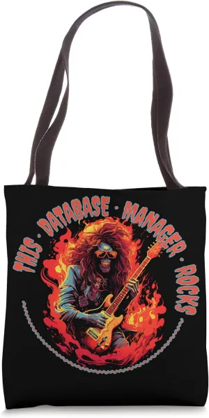 This Database Manager Rocks Funny Musician Tote Bag