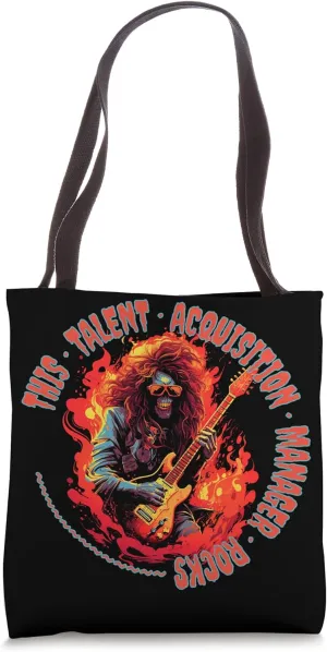 This Talent Acquisition Manager Rocks Funny Musician Tote Bag
