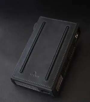 [Tiger for Astell&Kern AK KANN Cube Genuine Leather Case Cover Freedom Leather (Freedom Black)