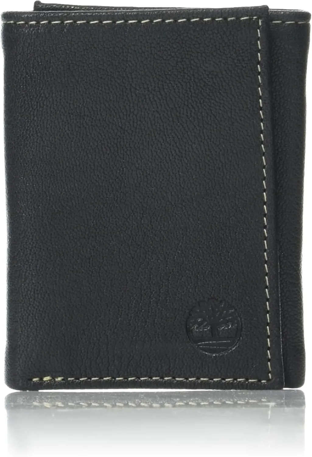 Timberland Men's Leather RFID Blocking Trifold Wallet, Black, One Size