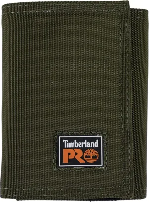 Timberland PRO Men's Cordura Nylon RFID Trifold Wallet with ID Window