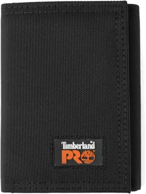 Timberland PRO Men's Cordura Nylon RFID Trifold Wallet with ID Window