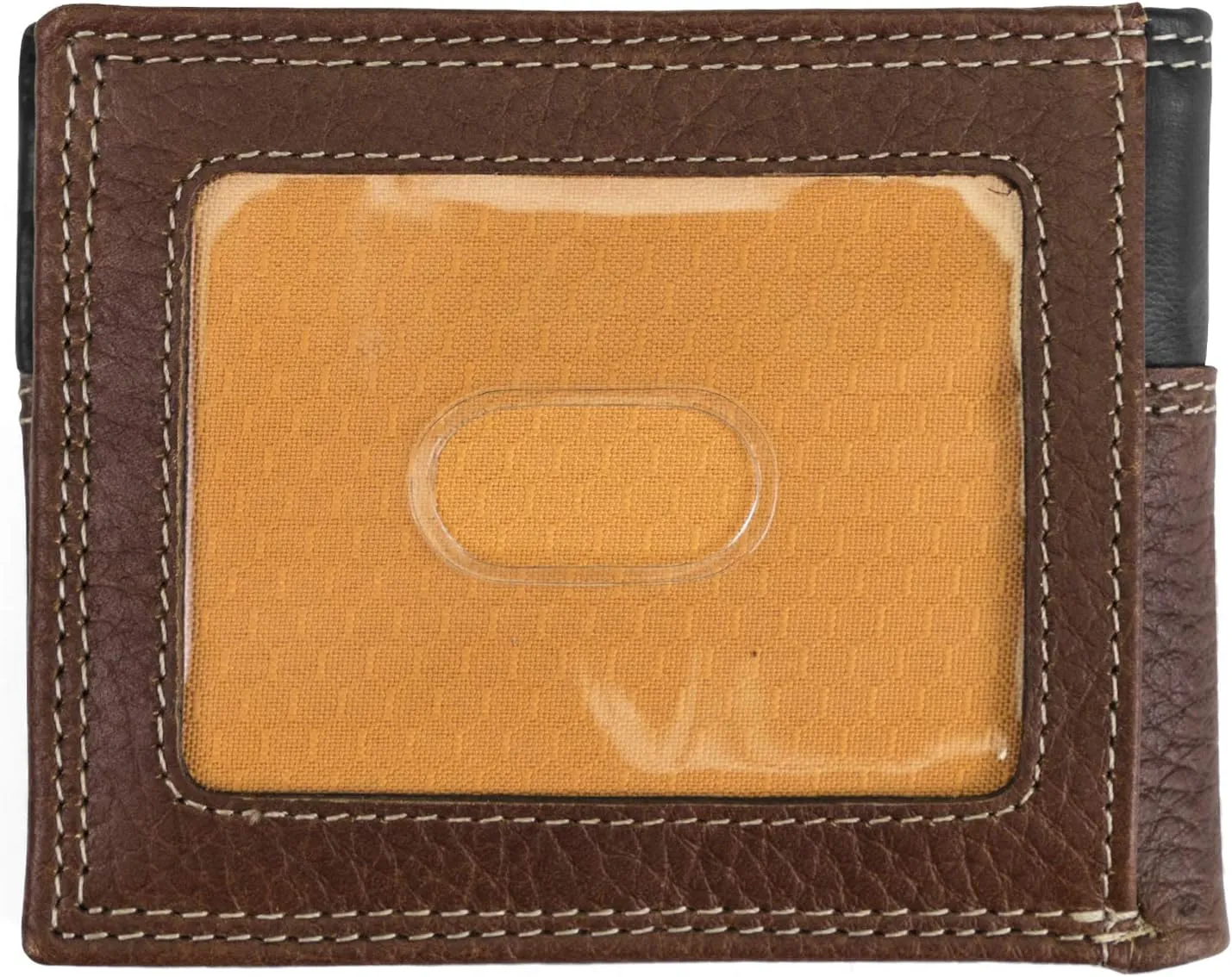 Timberland PRO Men's Slim Leather RFID Bifold Wallet with Back ID Window