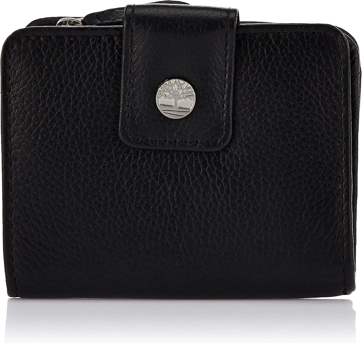 Timberland Women's Leather Rfid Small Indexer Wallet Billfold, Black, One Size